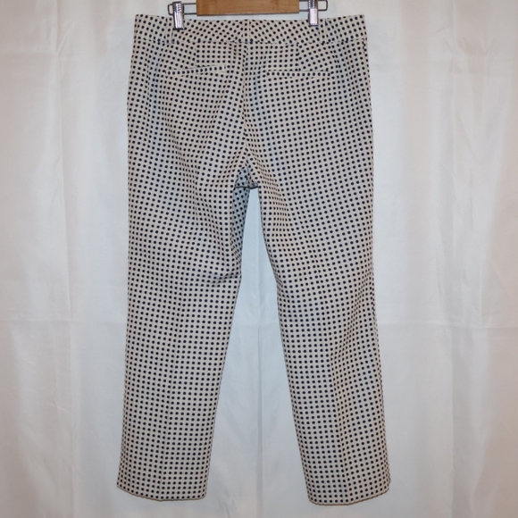 Banana Republic Blue Polka Dot Dressy/Business Casual Cropped Pants. 8P. NWT. - Picture 11 of 14